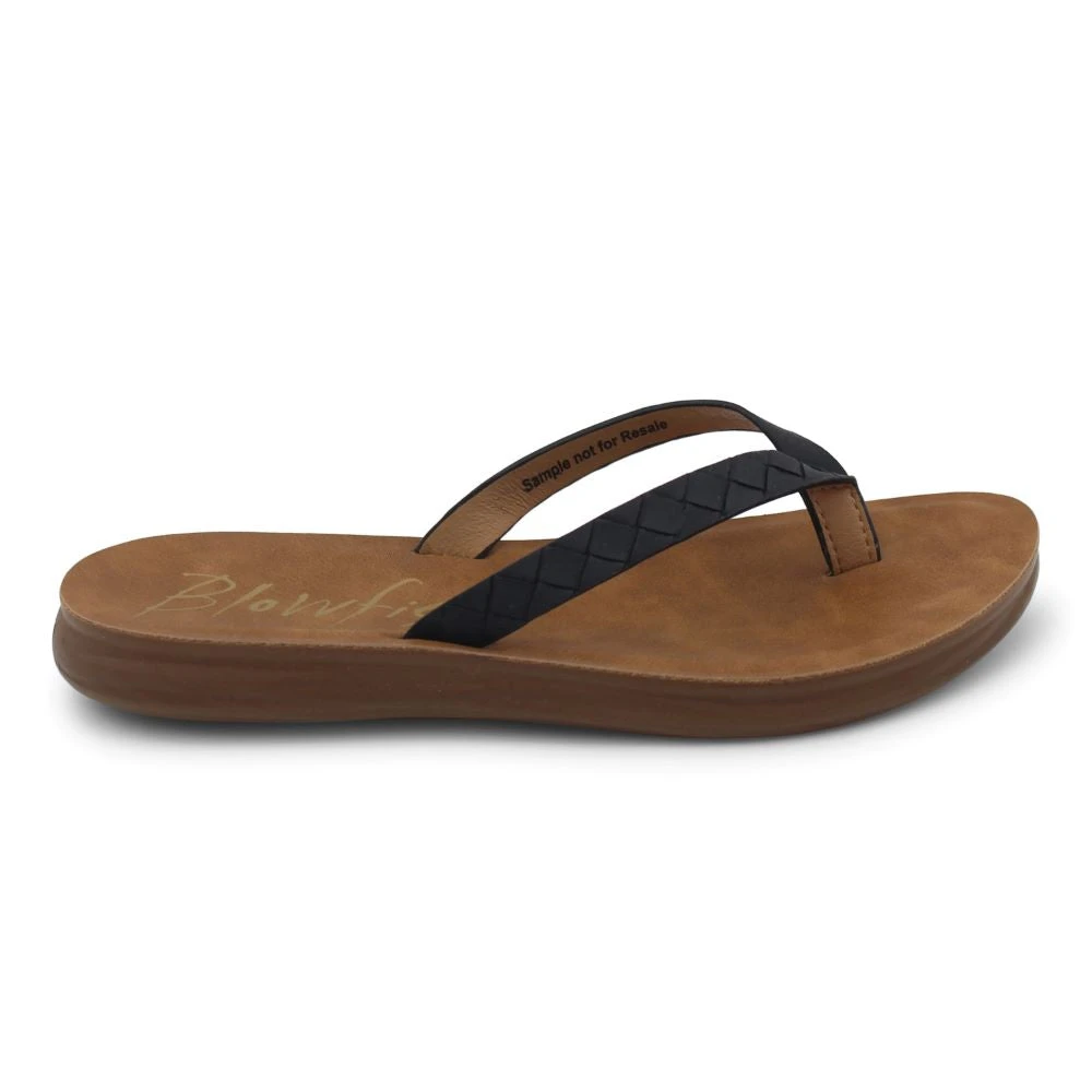 'Blowfish Malibu' Women's Santorini Thong Sandal - Black Sandstone 2 'Blowfish Malibu' Women's Santorini Thong Sandal - Black Sandstone - Image 2